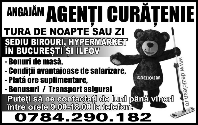 Agenti de curatenie, tura de noapte sau zi